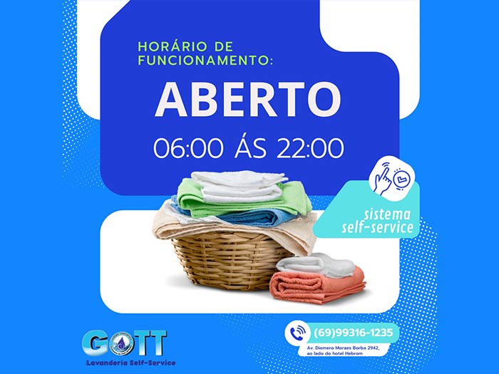 Lavanderia self-service Gott - Machadinho D’Oeste