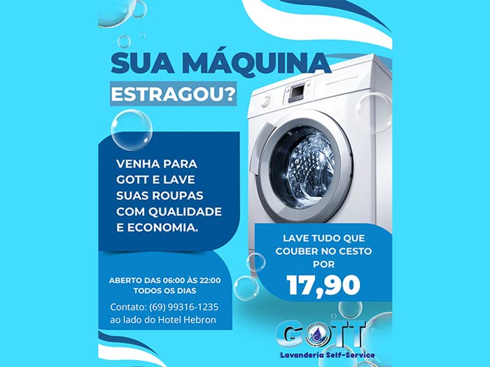 Lavanderia self-service Gott - Machadinho D’Oeste